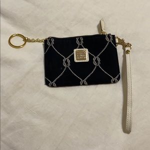 Dooney & Bourne wristlet. Black/white